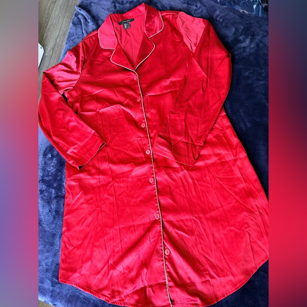 Satin Button-Up Nightgown